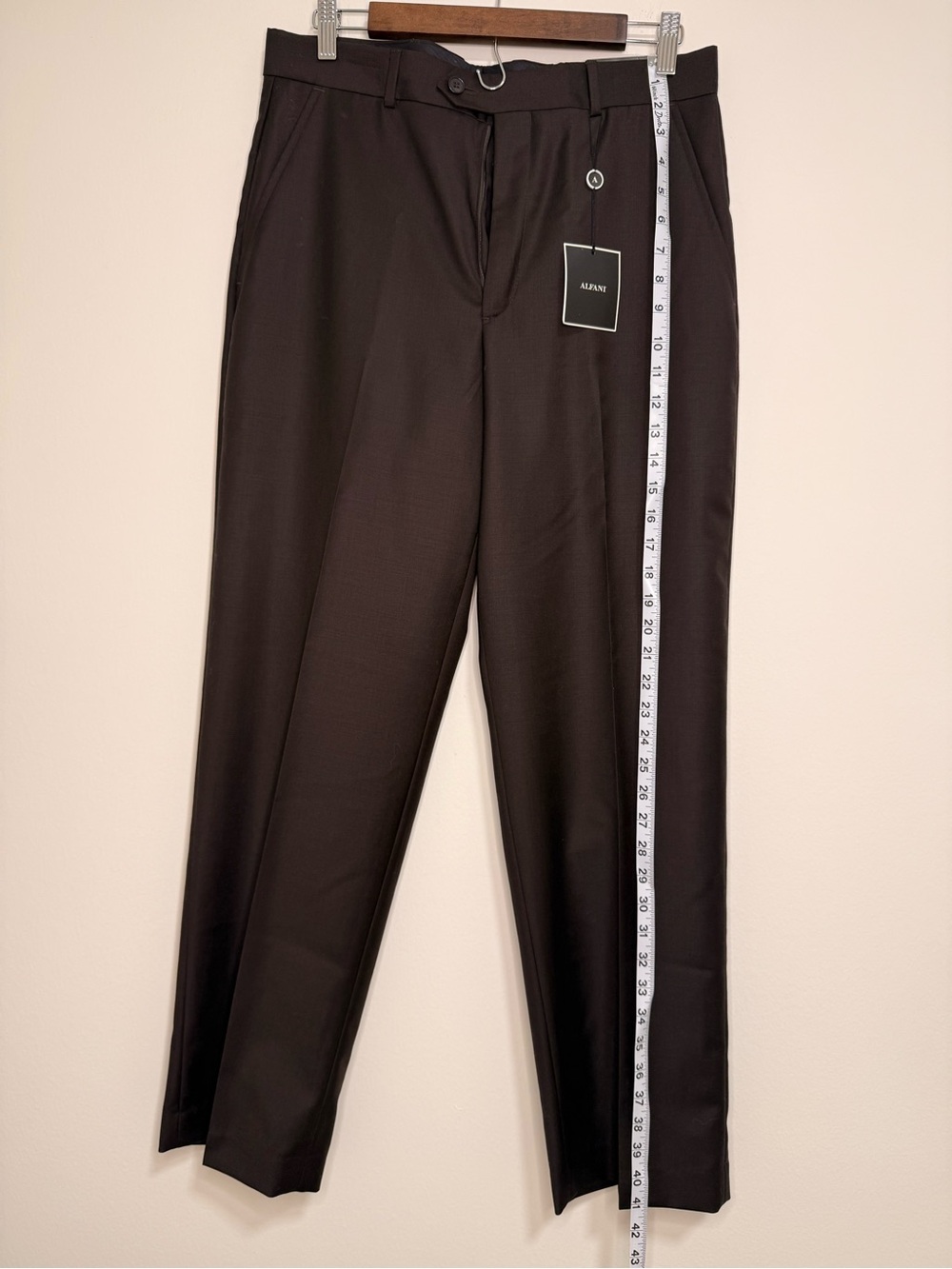 Alfani Men's Brown Dress Pants - Tailored Straight Leg